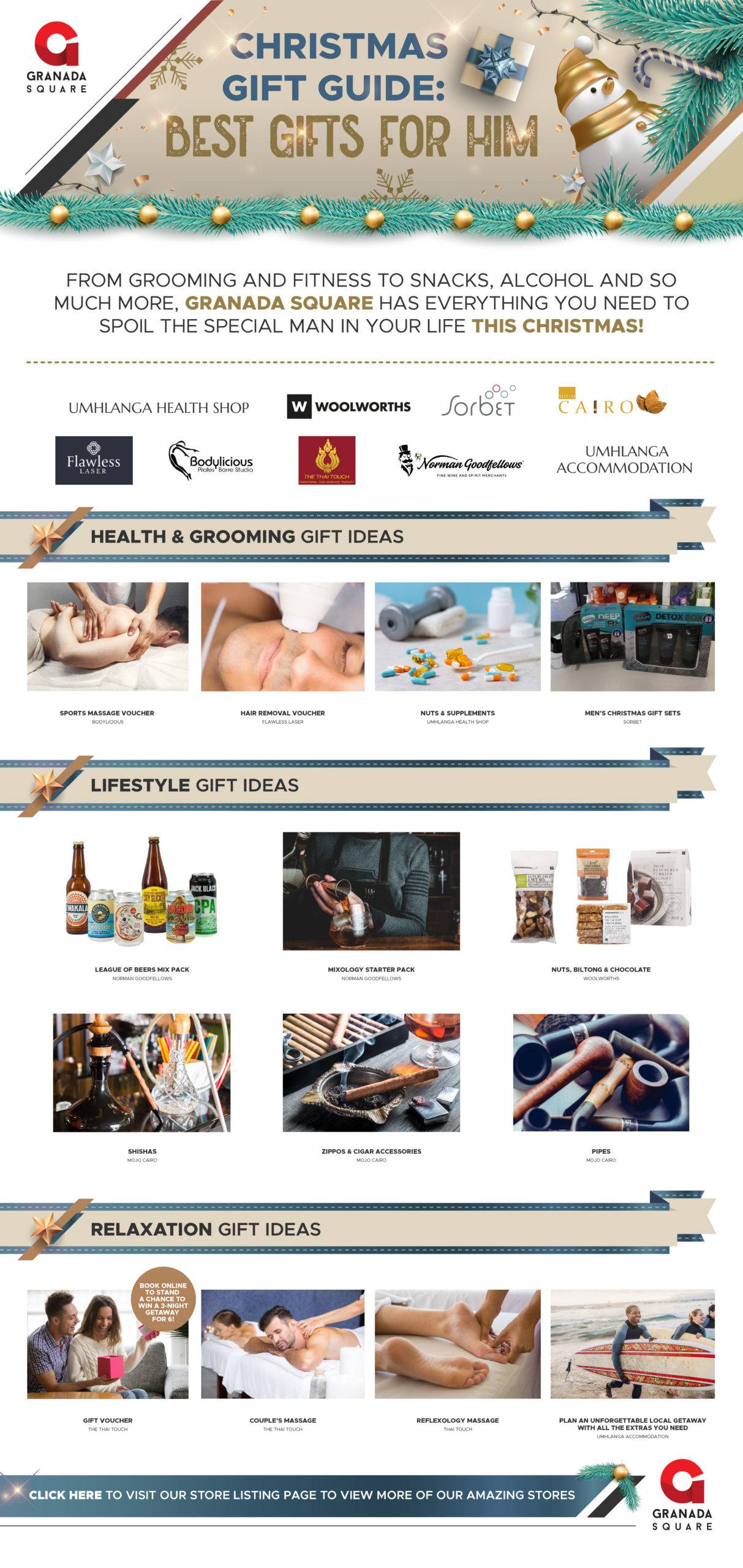 Best gifts for him Christmas brochure