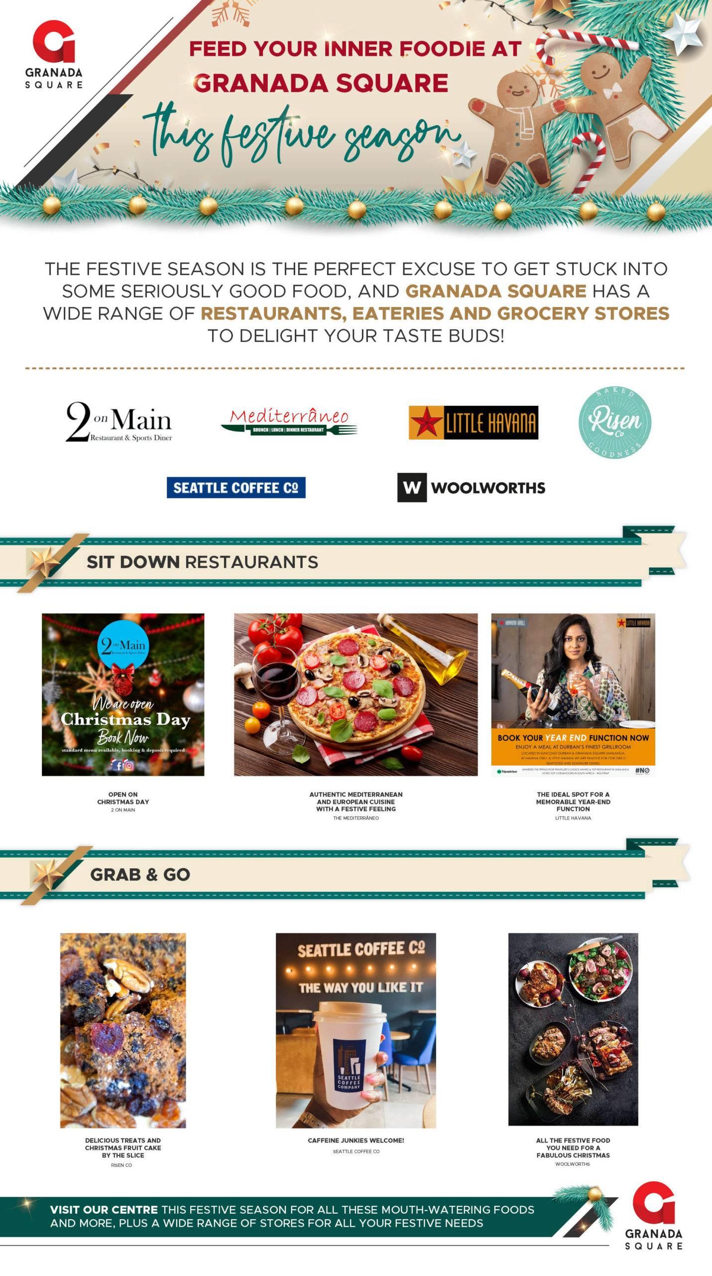 Festive food brochure