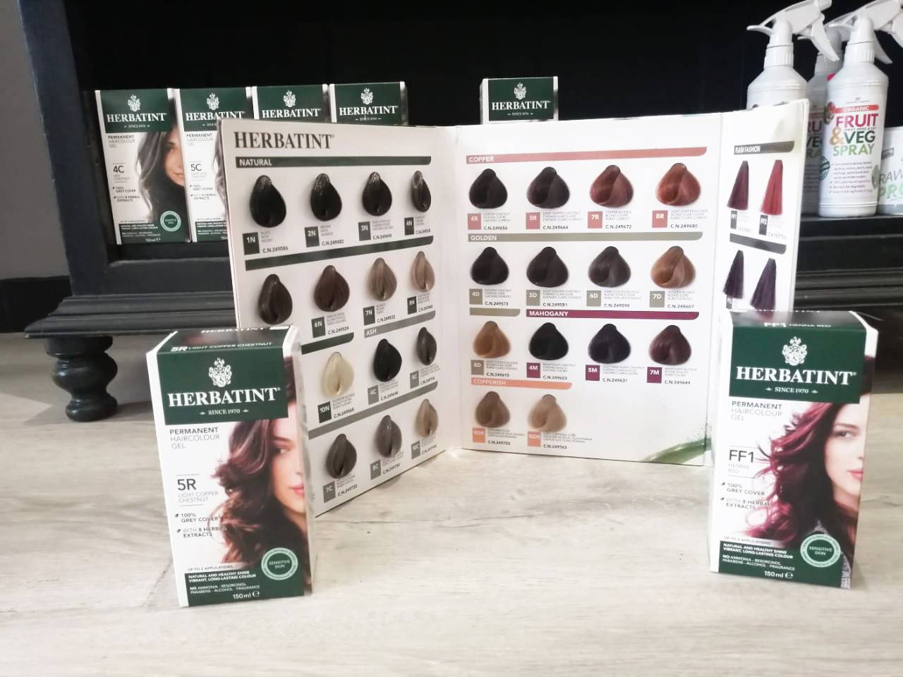 Hair dye chart
